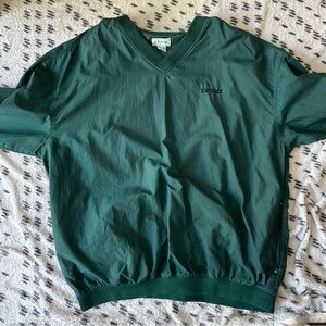 Used XXL Forrest Green IZOD Nylon Pullover
